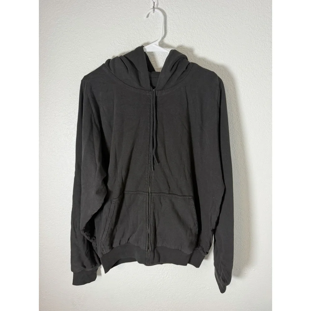 Yeezy GAP Zip Up Hoodie H14B - Black - Large - Double Layer Unreleased NEW